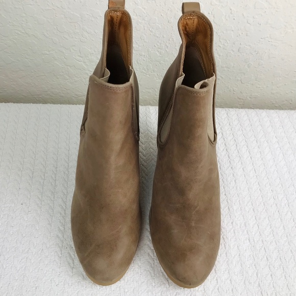 Coach Tan Wedge Ankle Boots - Picture 4 of 12